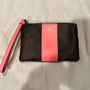 Coach Coin Purse. Peach/Brown colors. Never used.